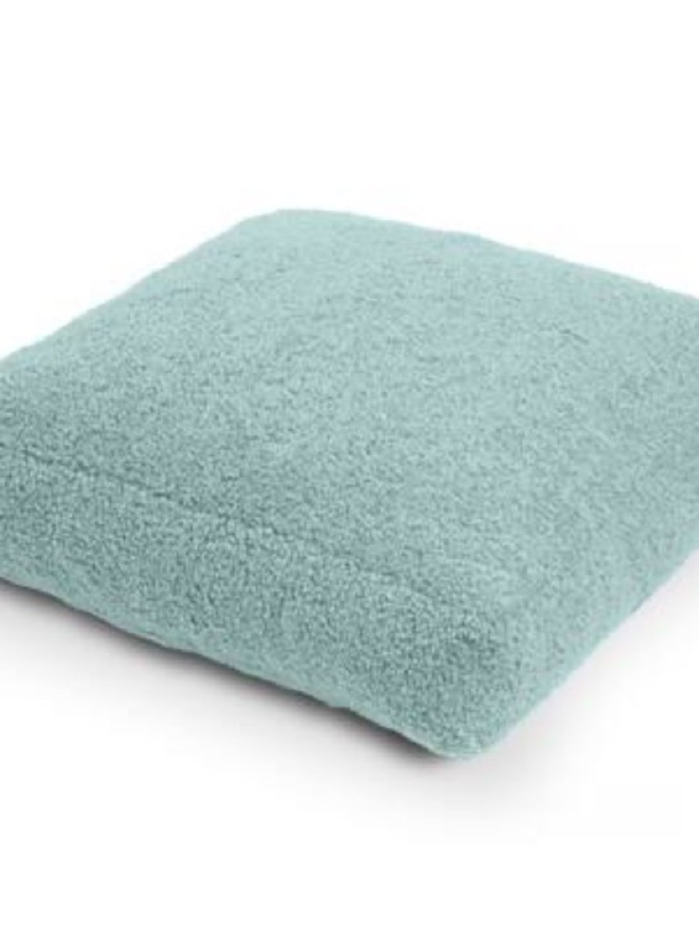 Jaxx Brio Floor Pillow Covers Lot of 2 Blue Zippered Sherpa Plush